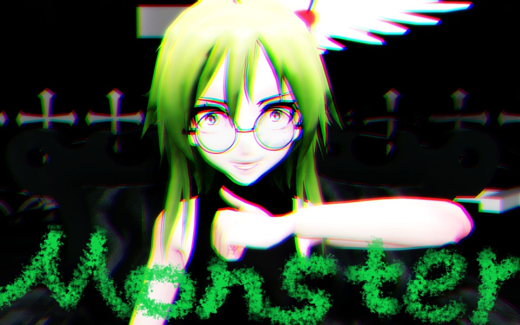 【GUMI黑暗系】Monster 来和Gumi一起变成Monster吧!(混沌眼)哔哩哔哩bilibili