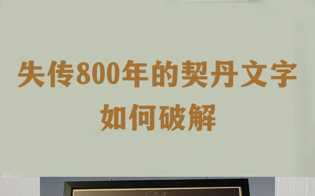 “中国古董教父”晚年因不识契丹文赔了个底掉哔哩哔哩bilibili