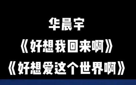 【神级现场】华晨宇《好想我回来啊》《好想爱这个世界啊》片段