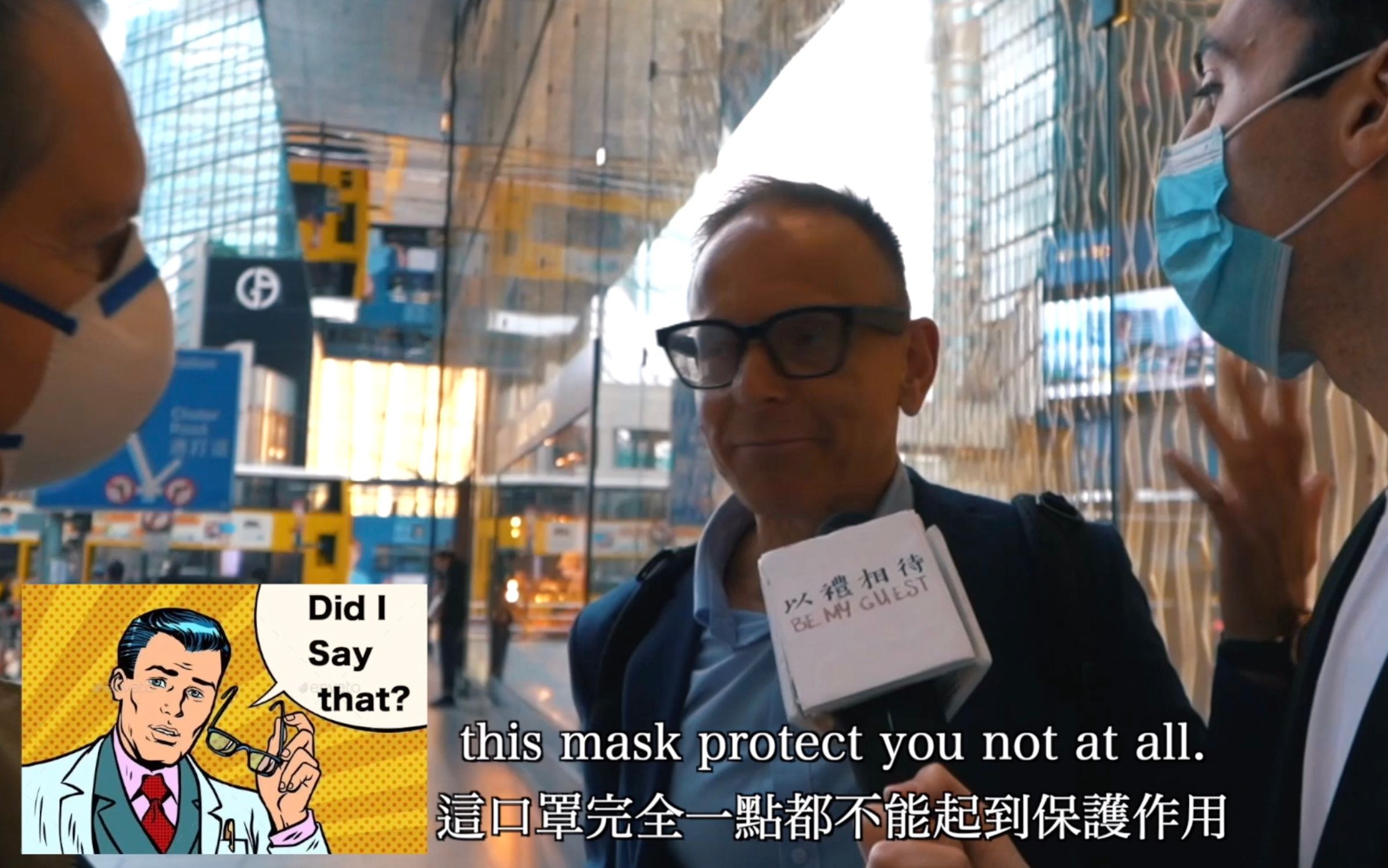 [图]Be My Guest | Why don't you wear a mask？以礼相待街访 | 送口罩给老外，他们会戴吗？