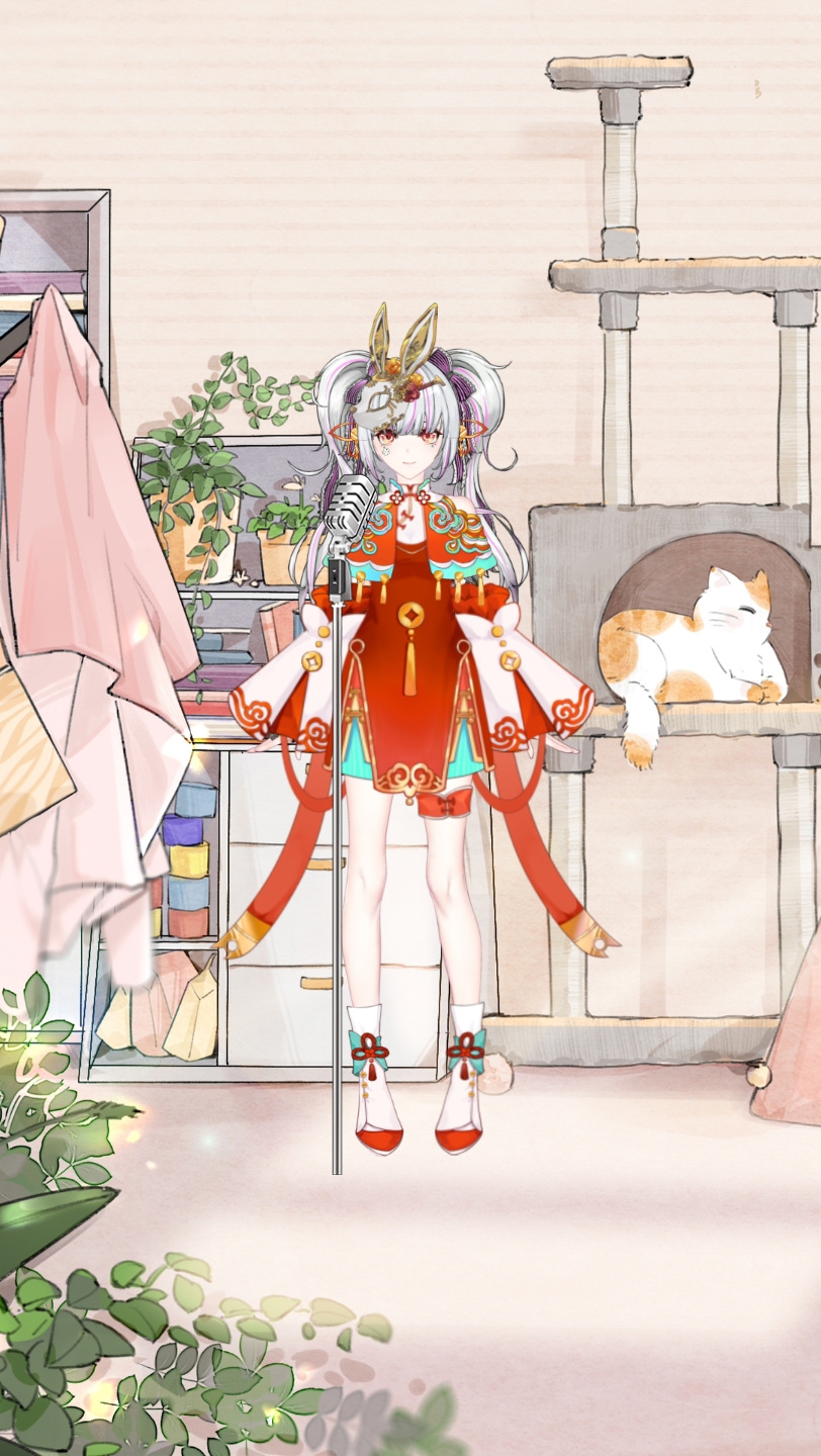 必剪创作的角色,音乐是原神花铃,喵酱油等人唱的,感觉好听^o