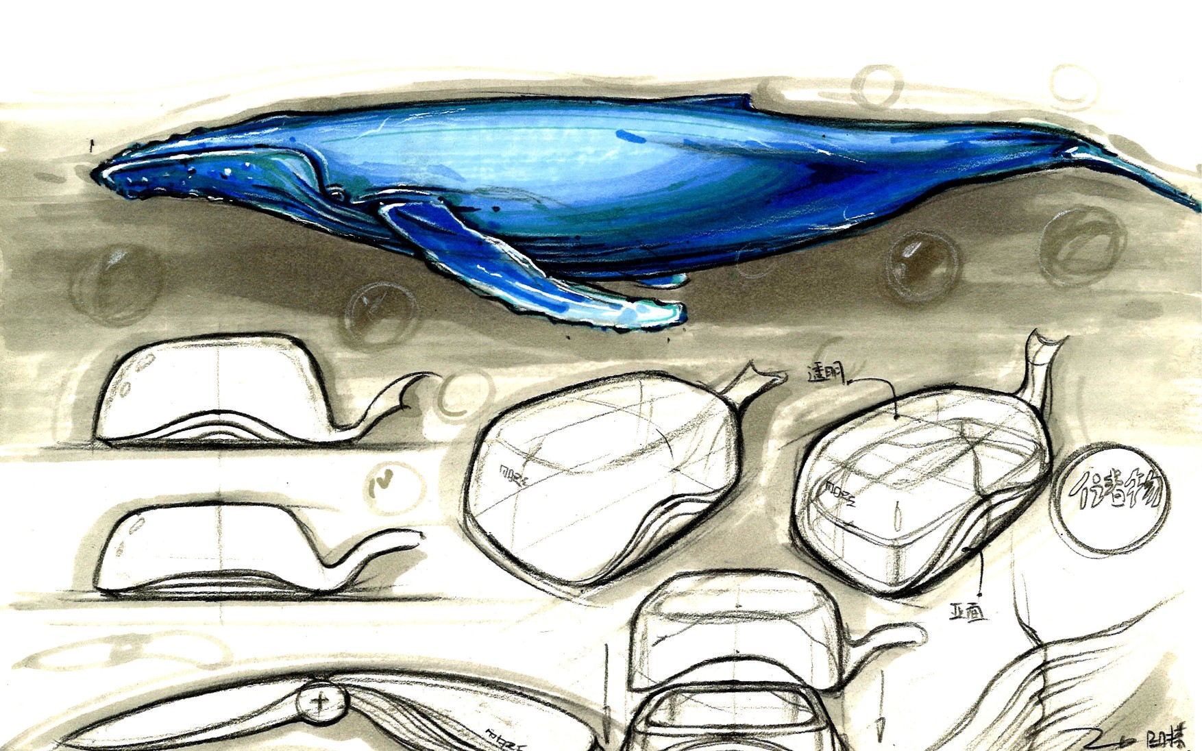 mars带你了解工业设计仿生设计的可实现性六电熨斗最终方案多角度绘制