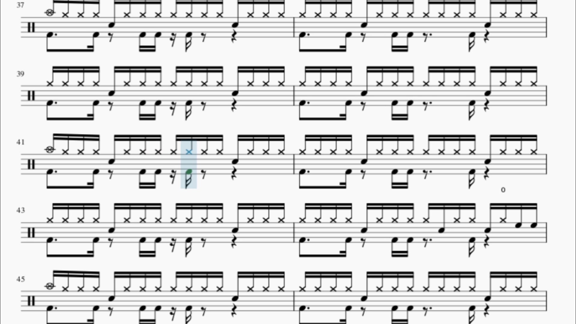 aliez 泽野弘之 核爆神曲 动态鼓谱