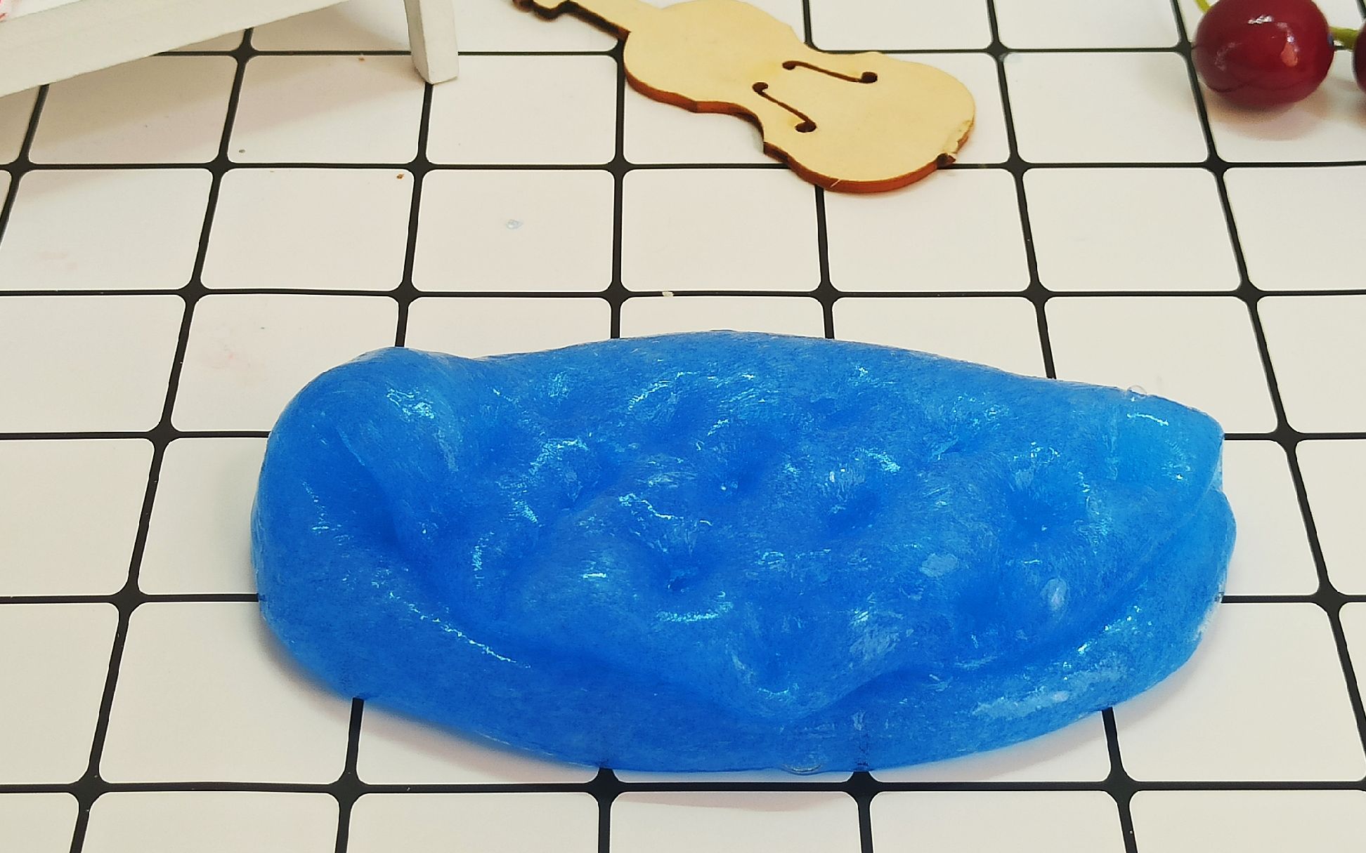 史莱姆教程,新手也能学会的蓝色解压泥,手感好不粘手太好玩了!