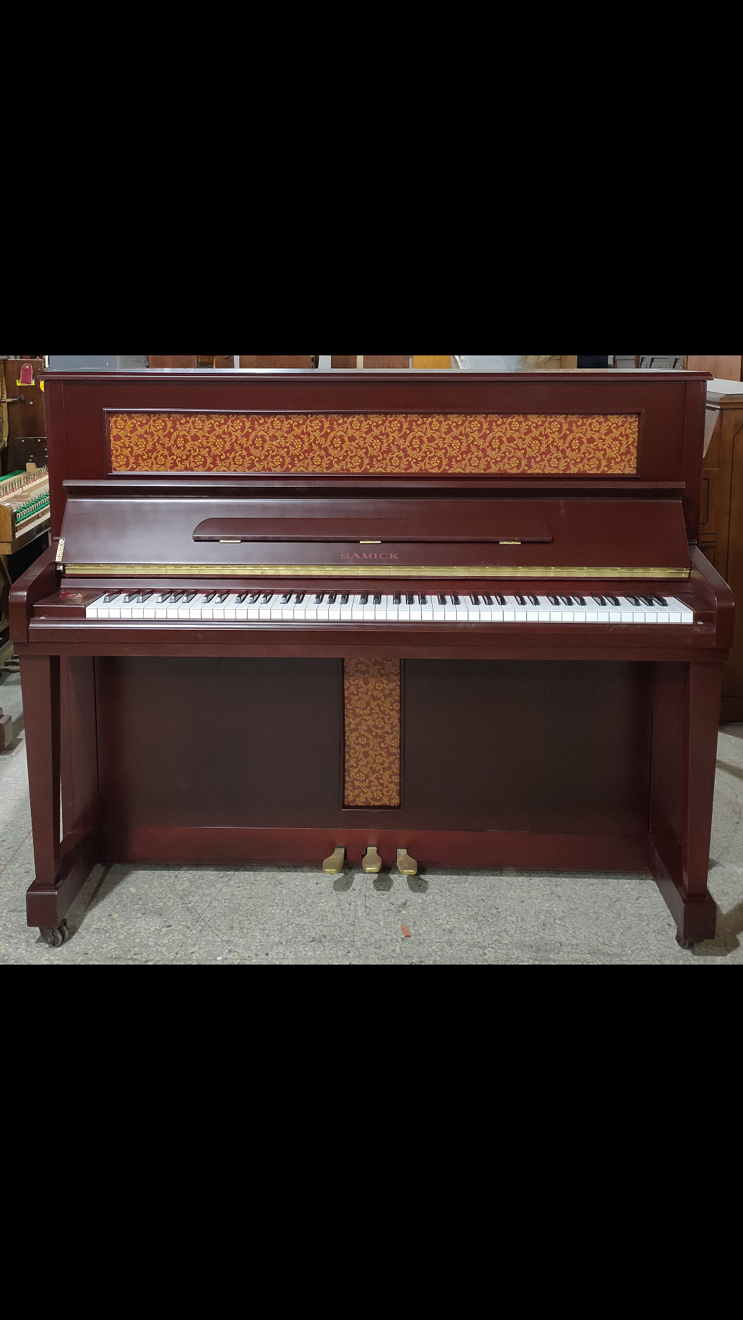活动作品samick三益su121rd成品展示书房考级初学钢琴