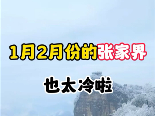 1月,2月份的张家界太冷了,差点冻死在张家界了#张家界天门山 #张家界旅游攻略 #张家界保姆级攻略哔哩哔哩bilibili