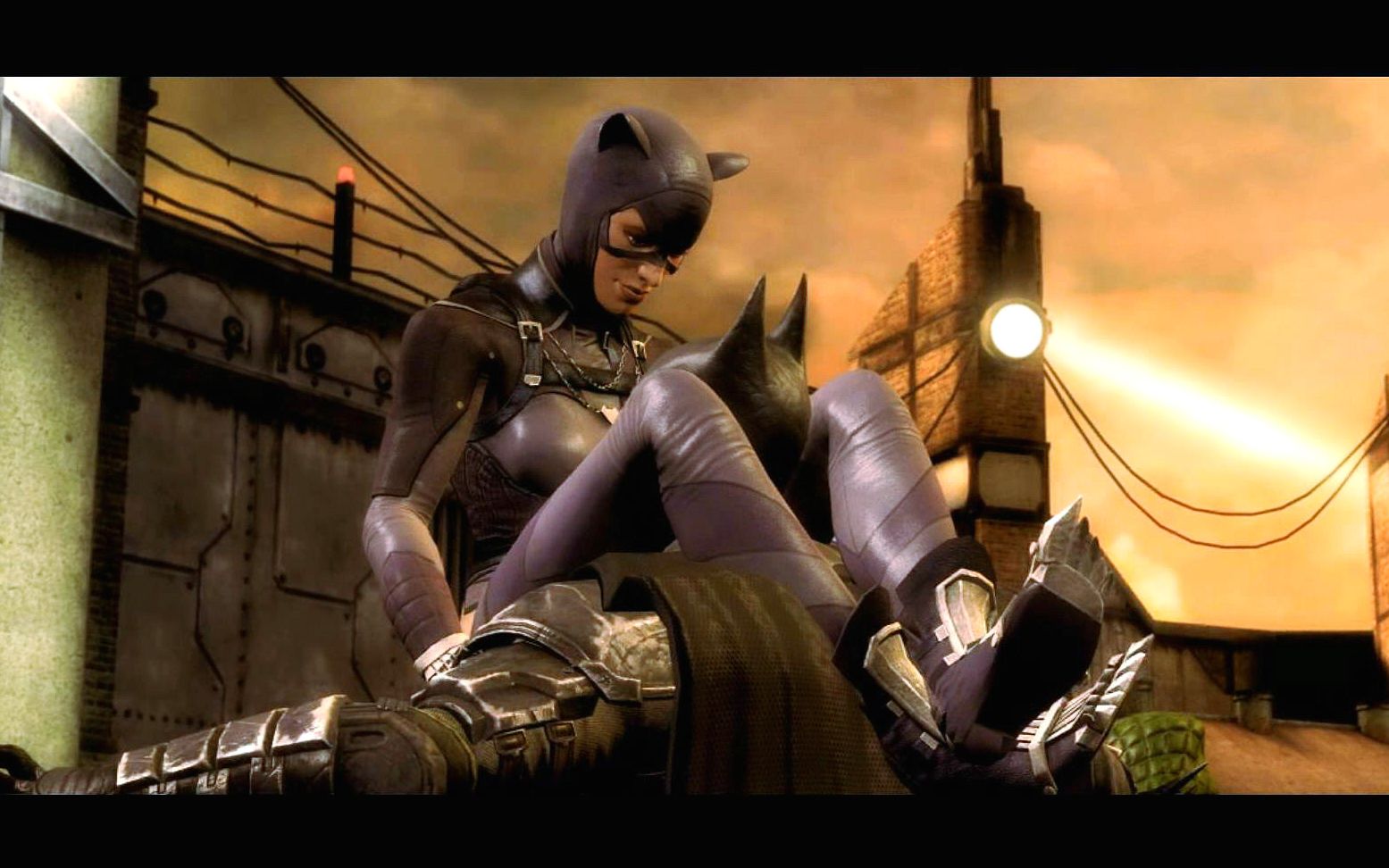 蝙蝠侠猫女 亲热图片