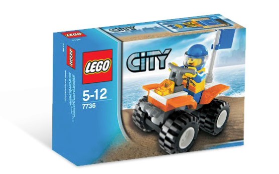 乐高城市7736海岸警卫队四驱摩托车速组评测