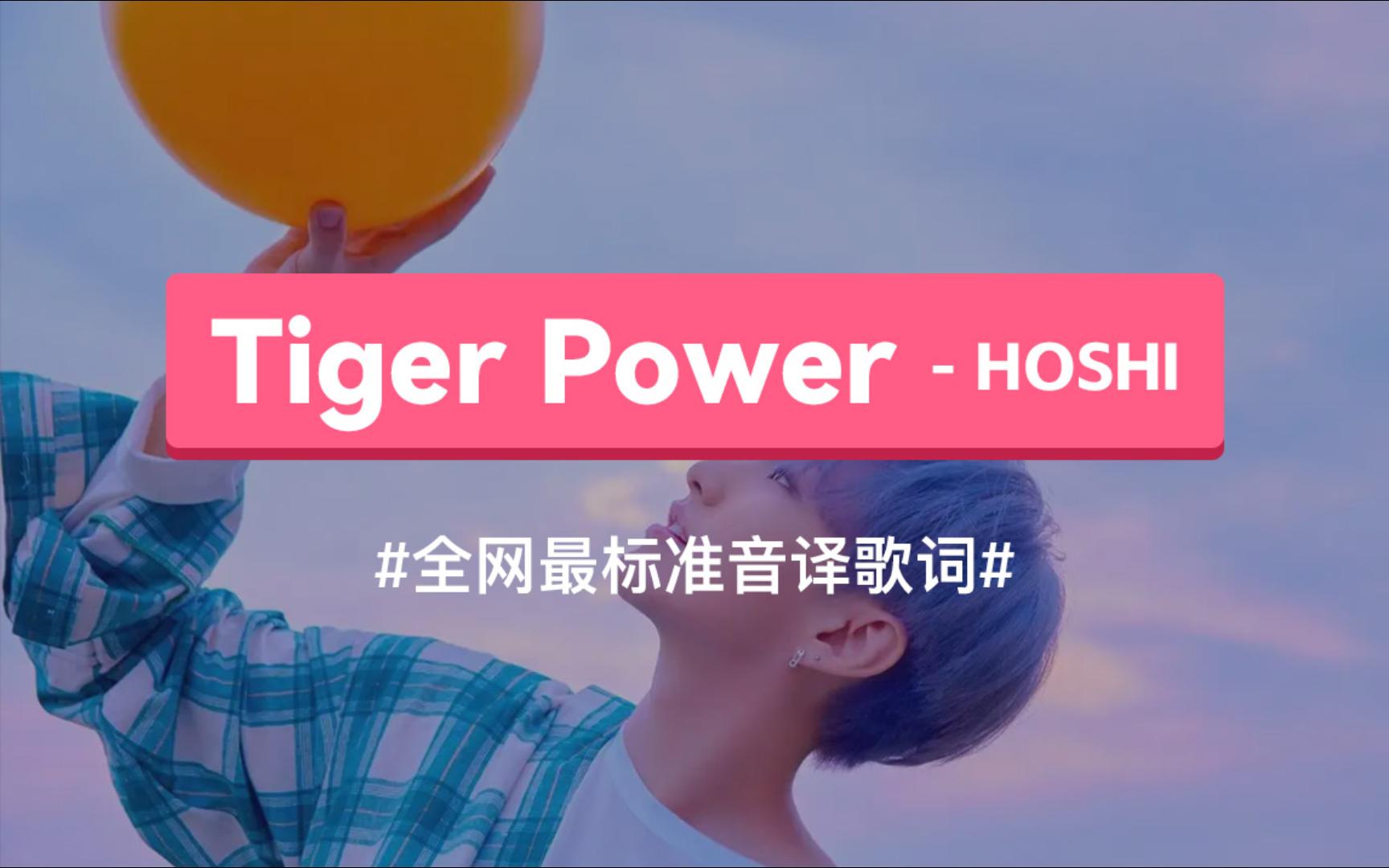 【HOSHI】Tiger Power(老虎)  权顺荣 韩语谐音歌词,标准音译教学哔哩哔哩bilibili