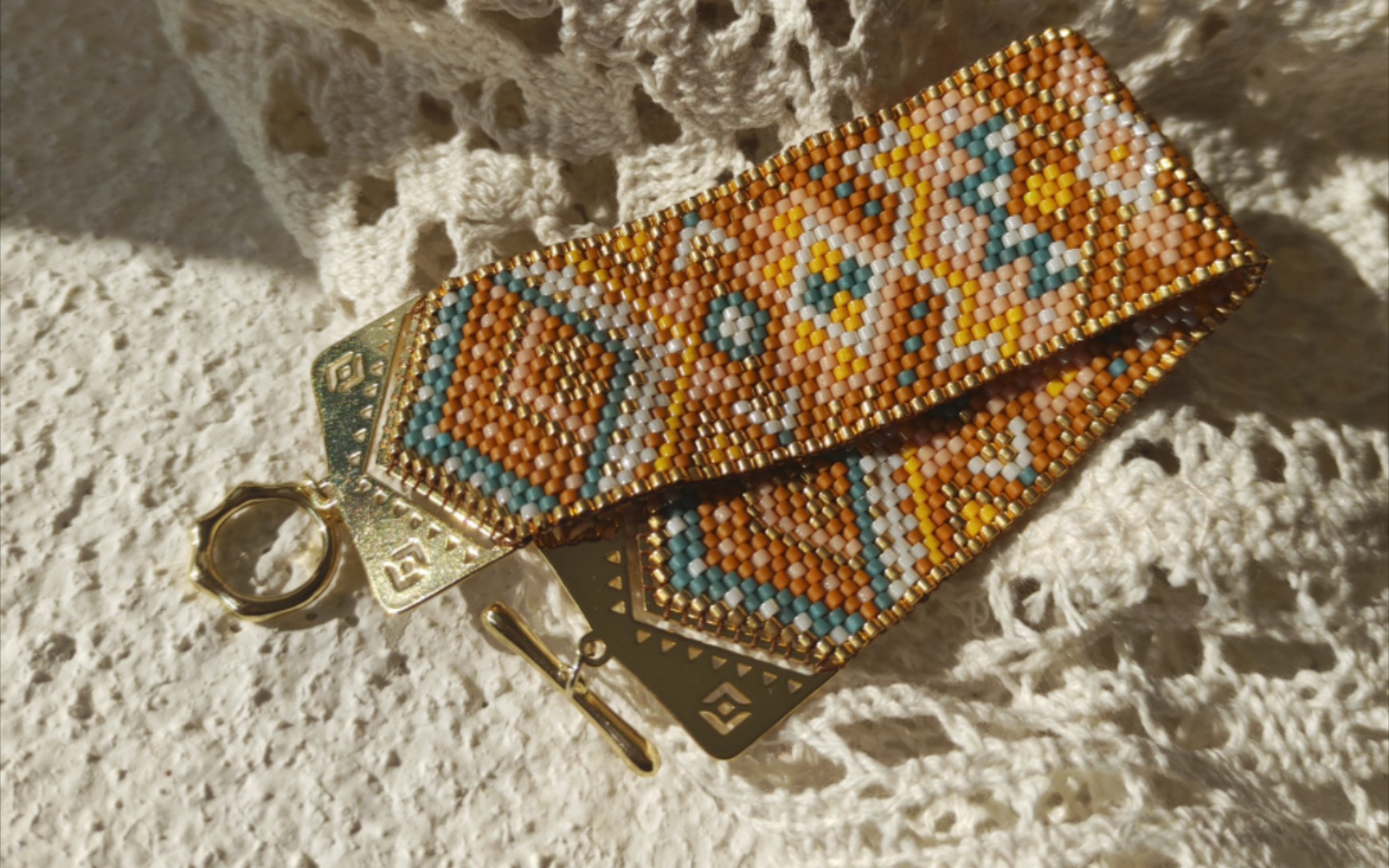 【赫利俄斯之眼】美拉德色系民族风御幸古董珠手链改色重制版2