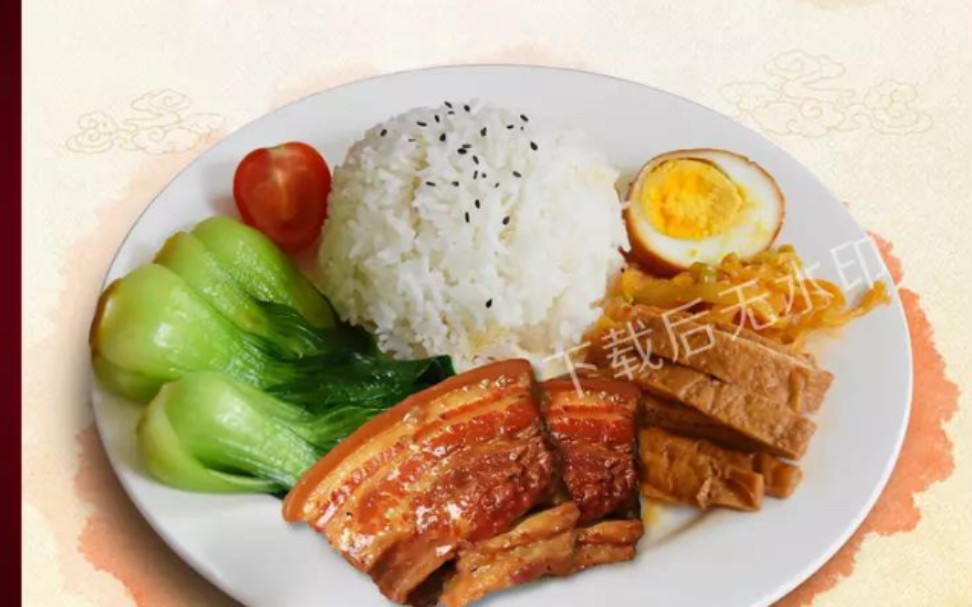 大肉 碳水套餐饭,美国中产阶级都吃不到!_哔哩哔哩_bilibili