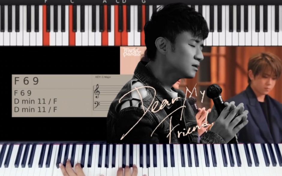 [图]古巨基music panda版《Dear My Friend》弹唱友好