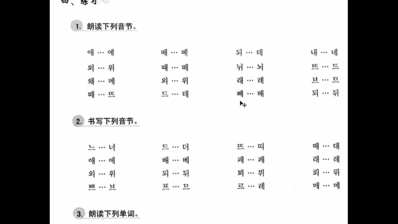 韩语教学 韩语字母表音标哔哩哔哩bilibili