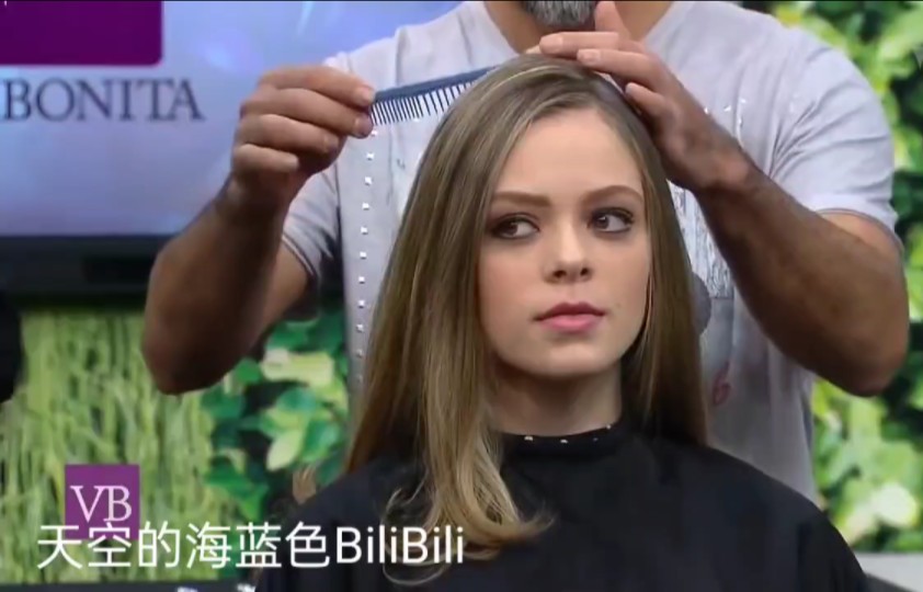 国外tv直播超美模特剪发