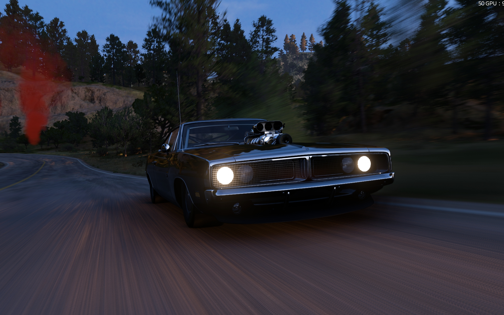 极限竞速地平线5速度与激情唐老大座驾道奇chargerrt1969北线