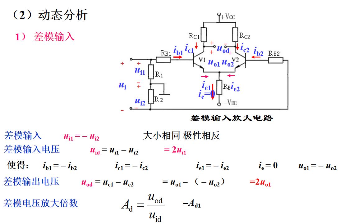 基本差动放大电路