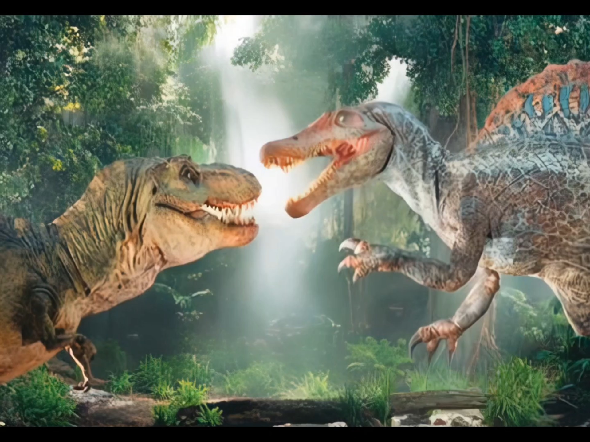 《侏罗纪公园》ai霸王龙与棘龙