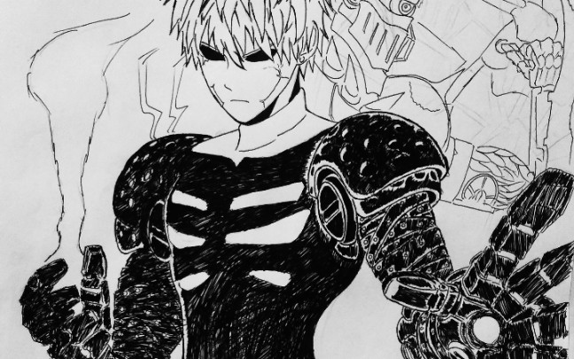 一根中性笔画杰诺斯