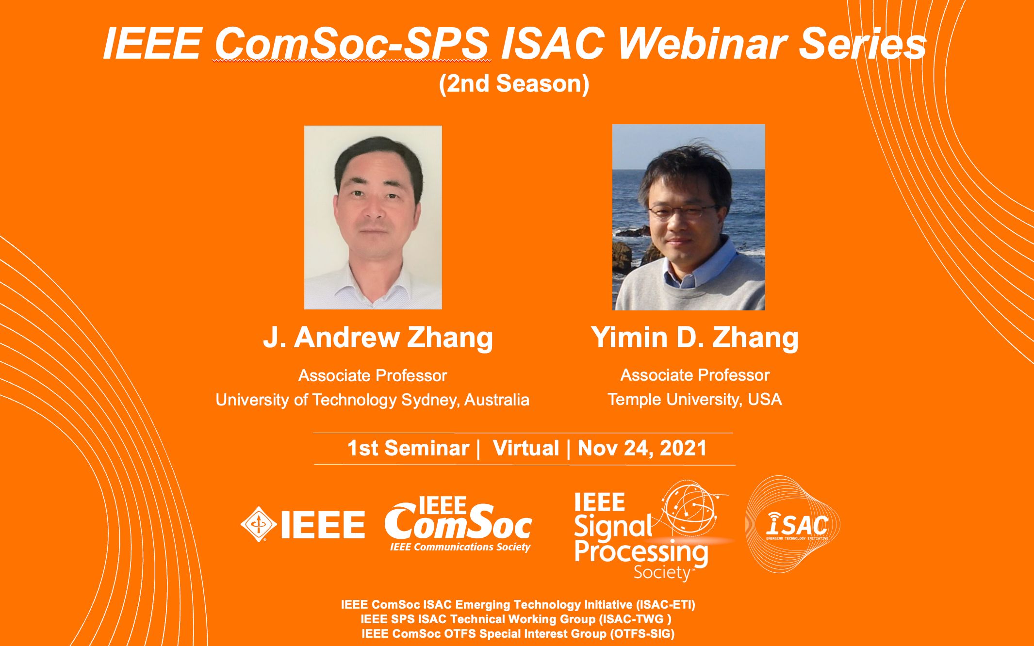 IEEE ComSocSPS ISAC Webinar Series Prof. Andrew Zhang and Prof. Yimin Zhang哔哩哔哩bilibili