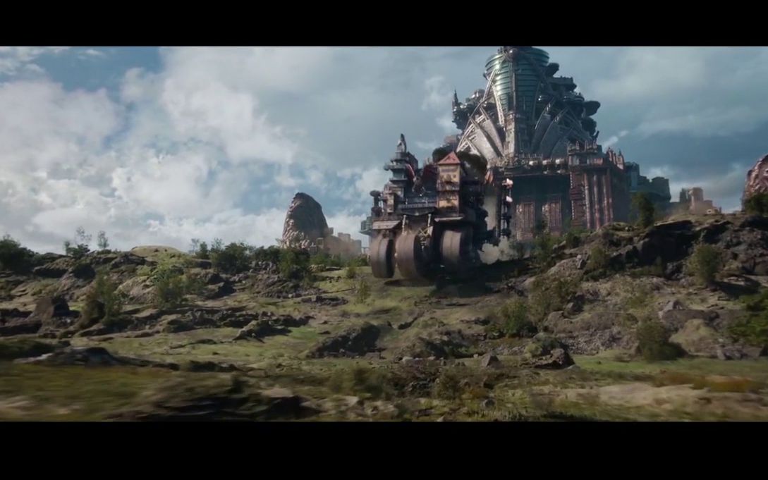 科幻片掠食城市中各类蒸汽朋克机甲车