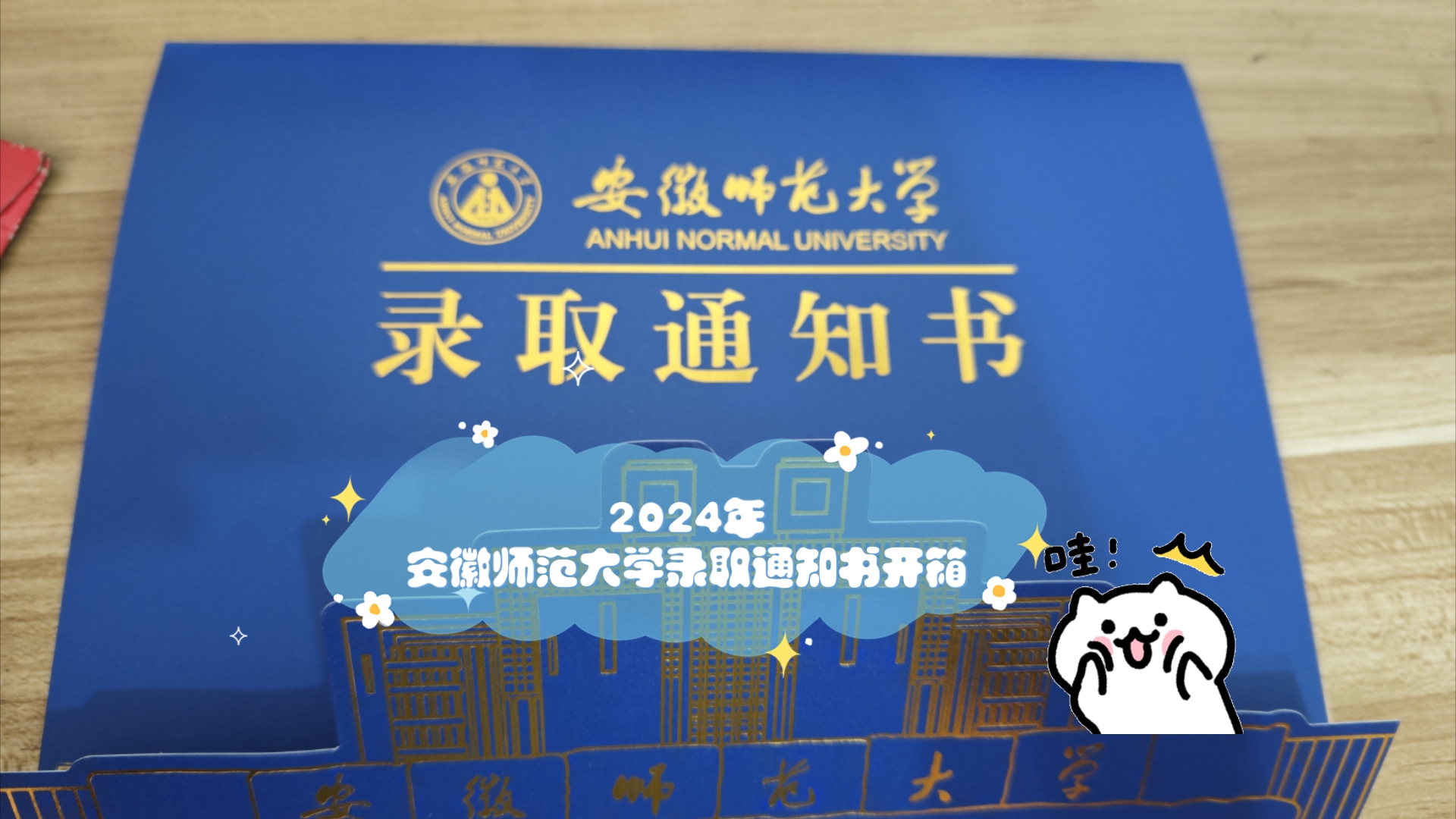 2024年安徽师范大学录取通知书开箱!哔哩哔哩bilibili