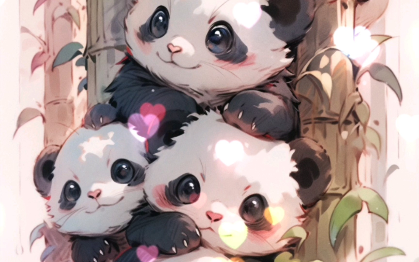 可爱的熊猫壁纸动漫图片