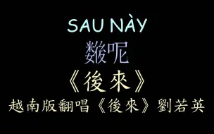 Tải video: 【越南版翻唱】《后来》刘若英 汉喃歌词 喃汉对译 Sau này - Đặng Thanh Tuyền