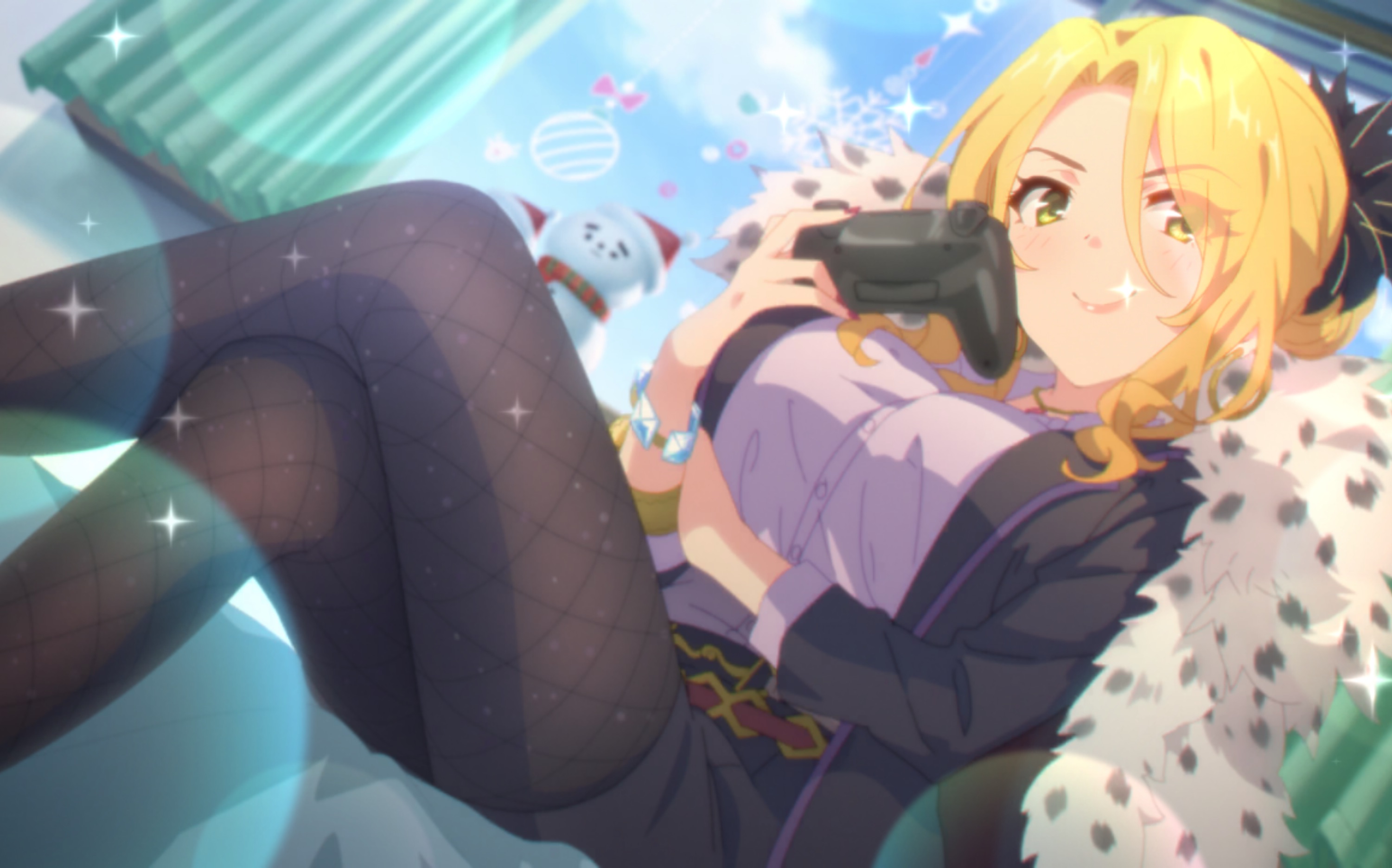 公主连结圣诞克总,这黑丝美腿我可以prpr(虽然圣克是白丝)