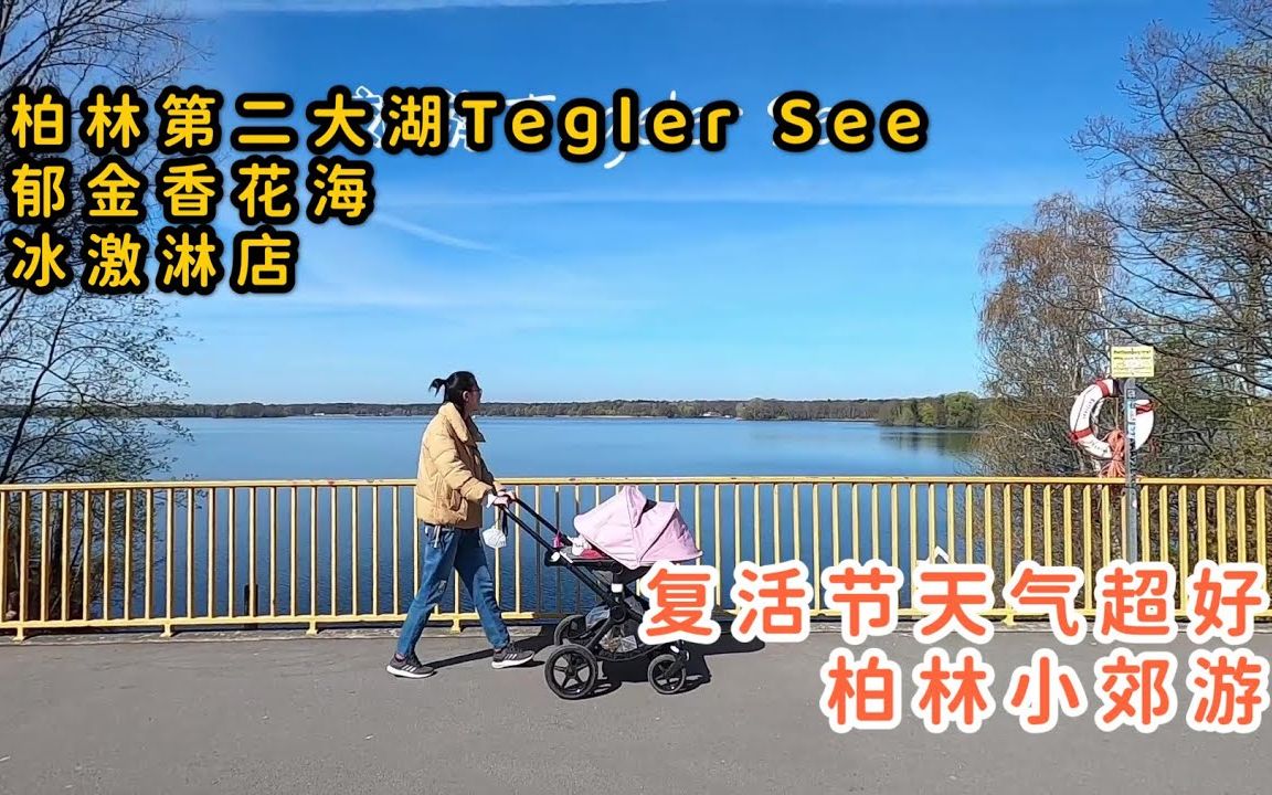 德国生活Vlog | 复活节柏林第二大湖Tegeler See春天小郊游 | 意外看到了郁金香花海 | 超多冰激凌店哔哩哔哩bilibili