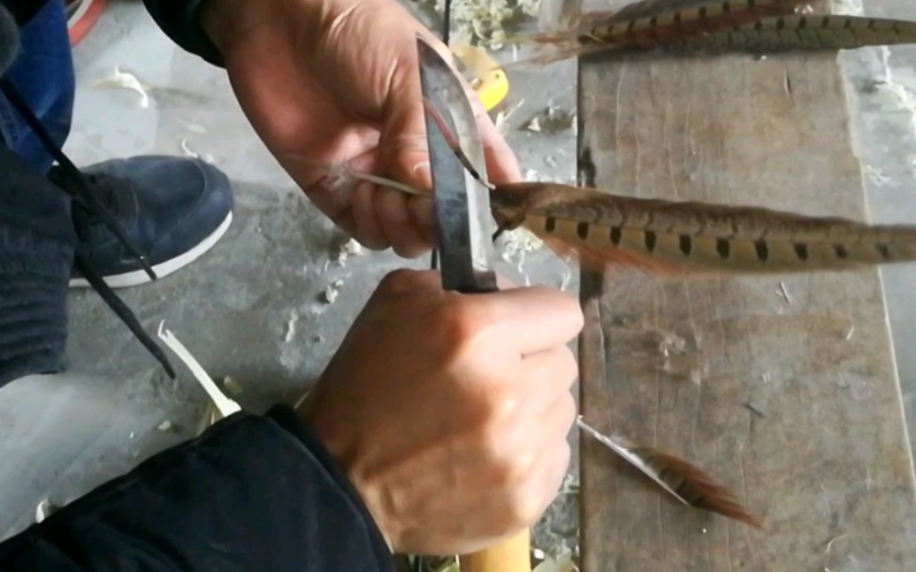 原始技术现代工具制作一把桑木单体弓