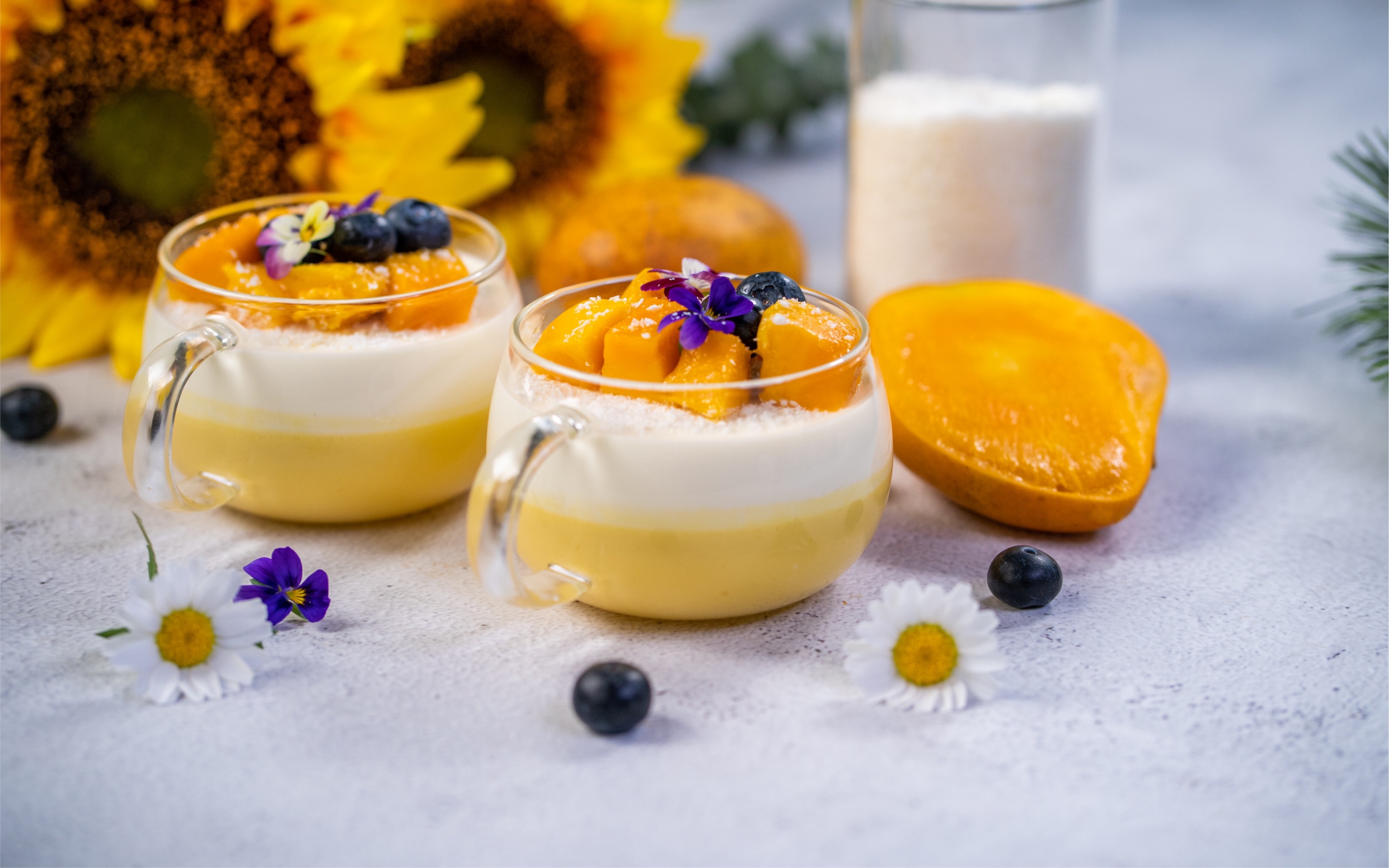 高颜值低难度0失败的芒果椰奶冻 一口吃下去q弹爽滑 夏季甜品做起来!