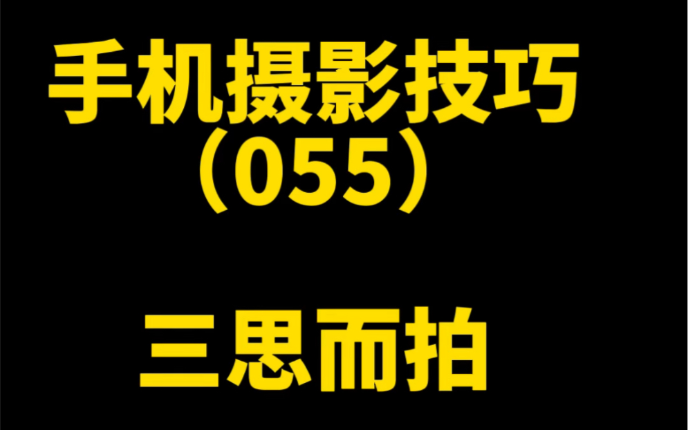 拍照前需要三思而后拍.手机摄影拍照技巧方法教程55讲哔哩哔哩bilibili