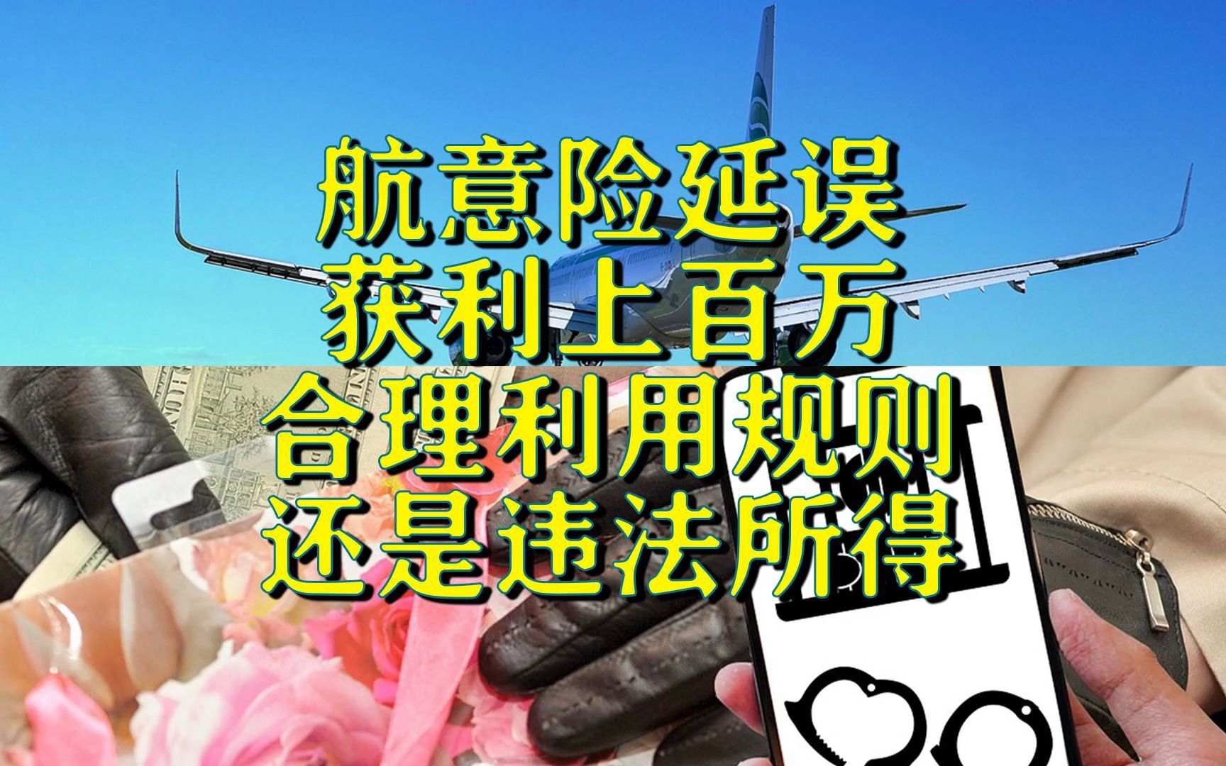 航空意外险延误获利百万 合理利用规则还是违法所得哔哩哔哩bilibili