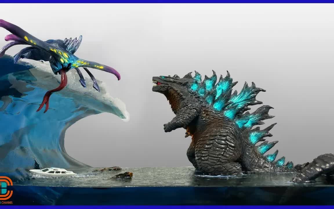 【场景技巧】创意场景 哥斯拉 vs 幽灵利维坦