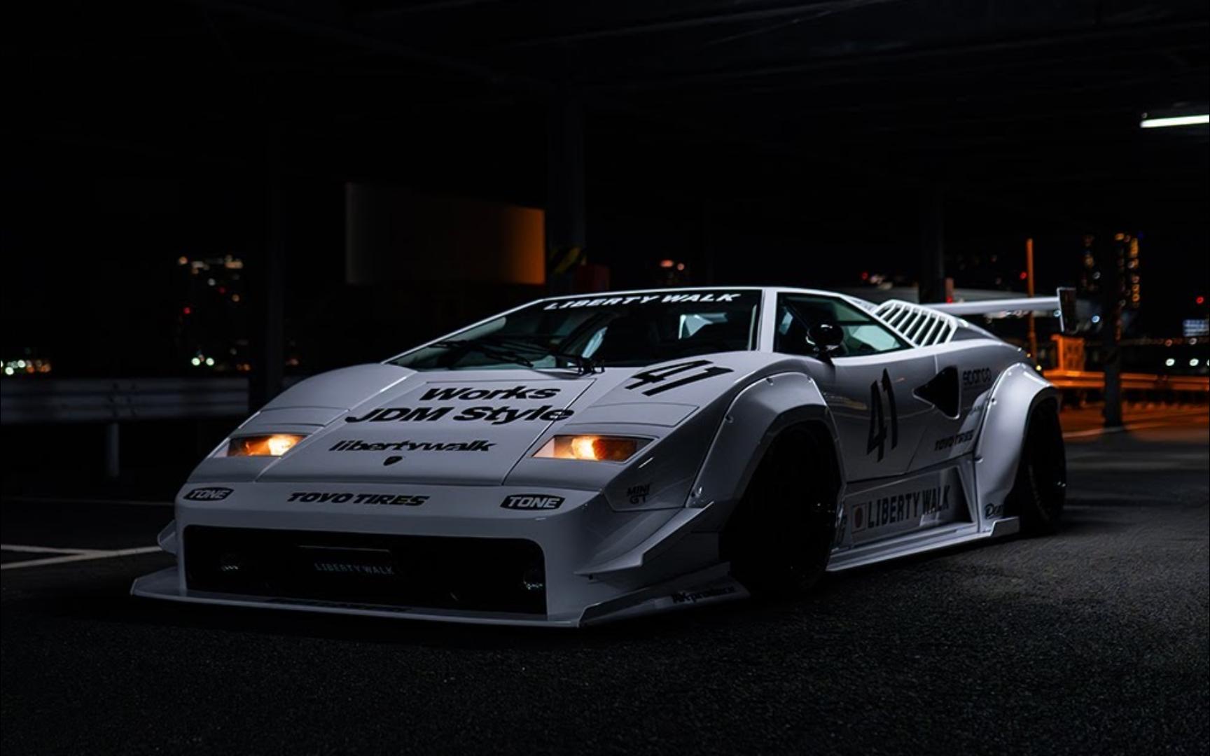 【4k】liberty walk 兰博基尼 countach & 法拉利 f40