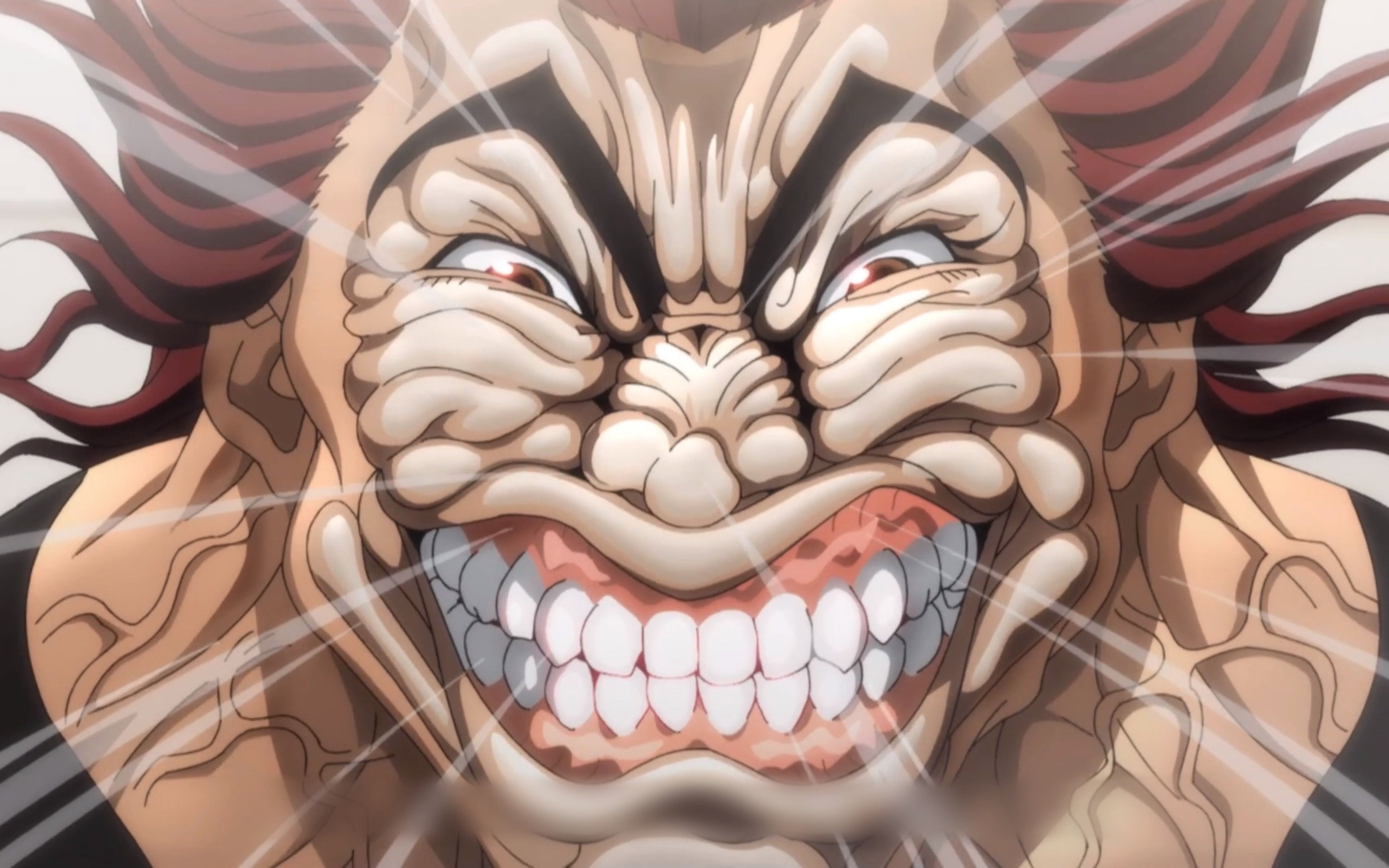 刃牙的鬼脑开发达到了极限,直接把他爸按着打