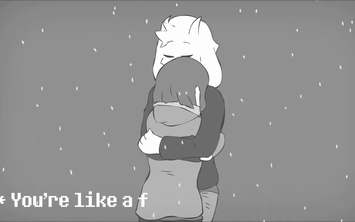 cute undertale animations-frisk and asriel