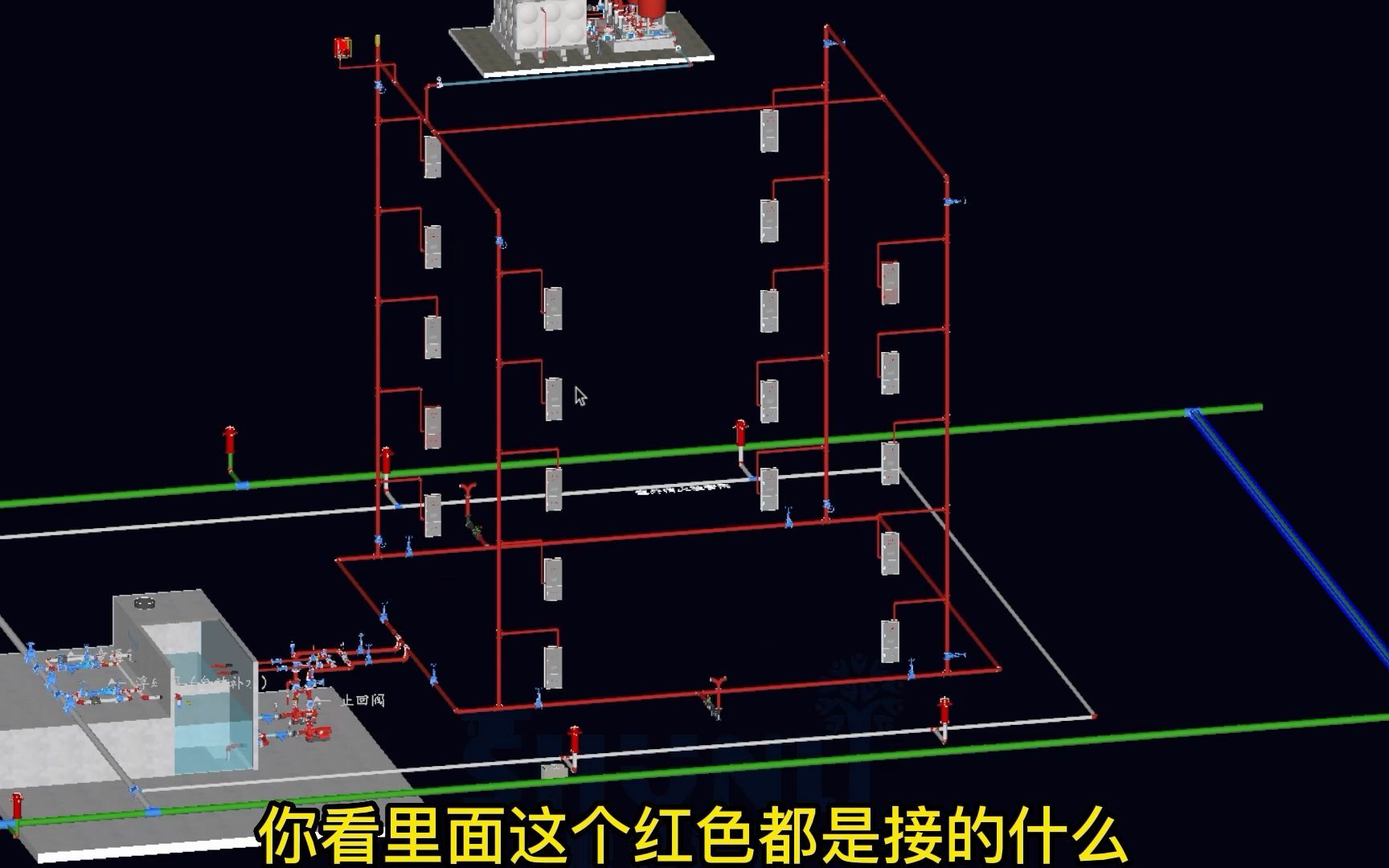 [图]4.2023消防给水及消火栓系统3D实景