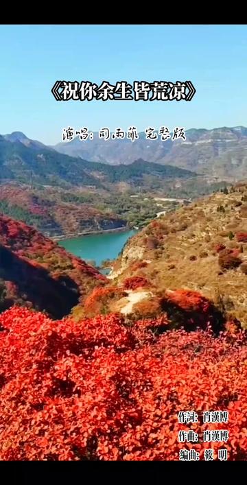 司雨菲《祝你余生皆荒凉》完整版~“我祝你余生皆荒凉,无人爱你一场”这得多大的仇啊!哔哩哔哩bilibili