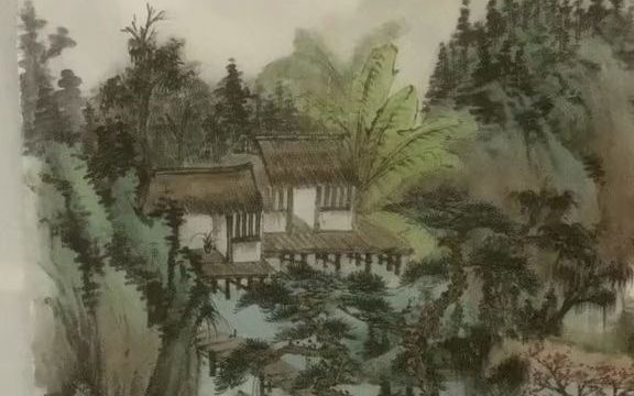 【巨幅绘画】四尺横幅山水《清凉世界》,666大米带回家哔哩哔哩bilibili