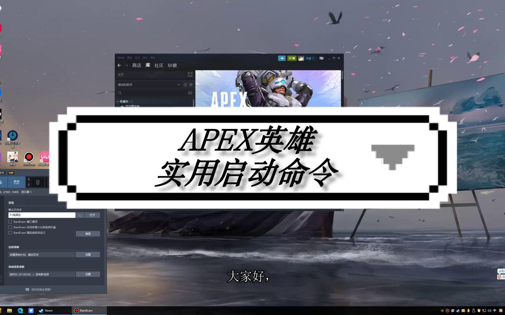 APEX英雄实用启动命令第一视角