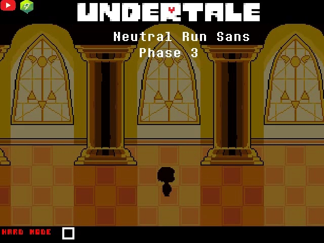 Undertale Hard Mode Neutral Sans Fight Phase 3 Completed (ADISPLAY Take)