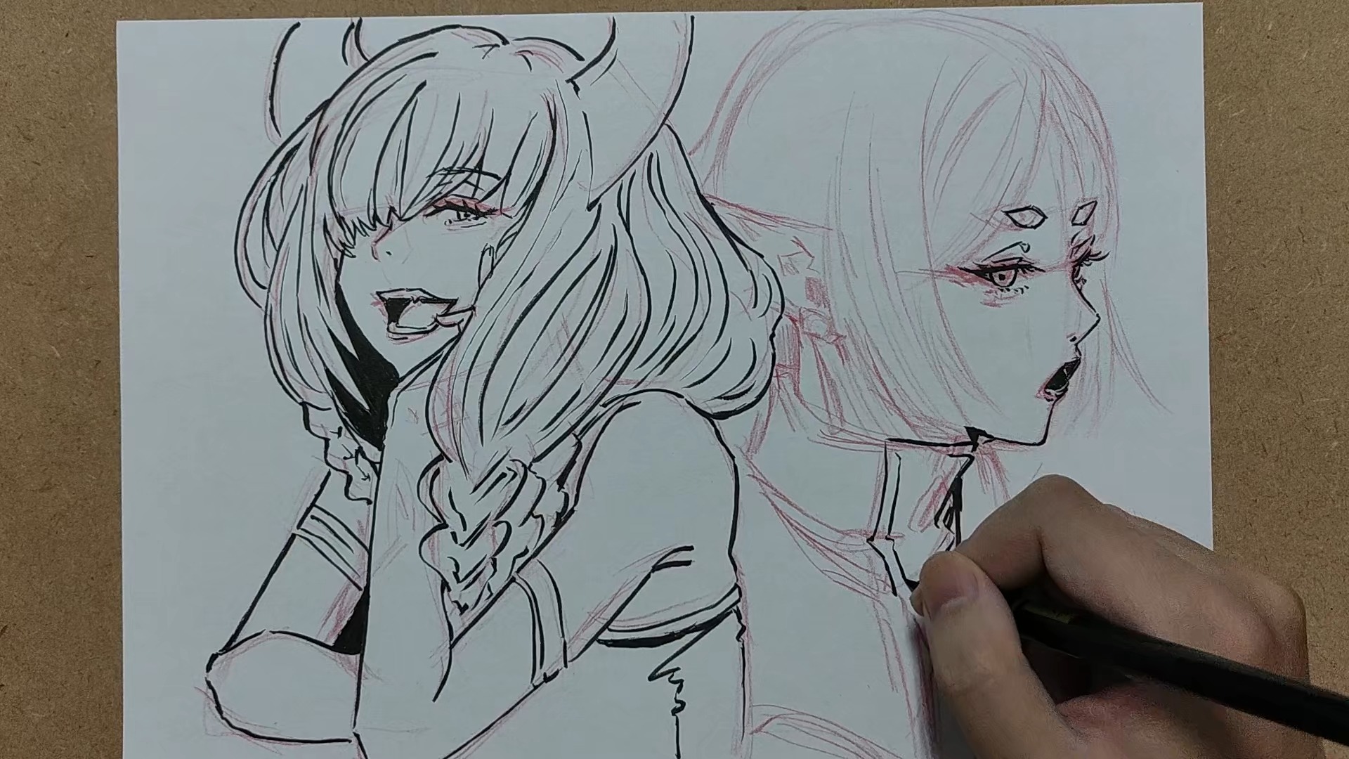 初學者也想畫動漫人物day195