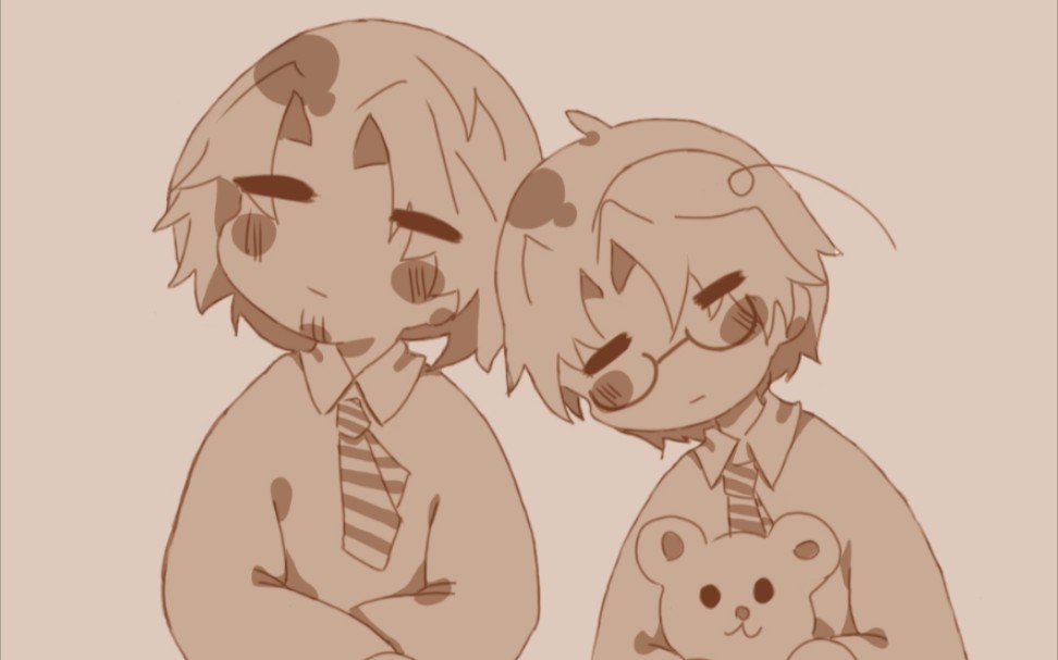 【aph/软绵绵组】"嘘,他们睡了!