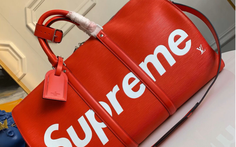 说一下高仿lv路易威登m53419 红色 此款旅行袋不配包装 supreme