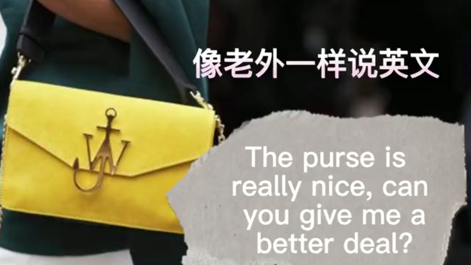 像老外一样说英文The purse is really nice!哔哩哔哩bilibili