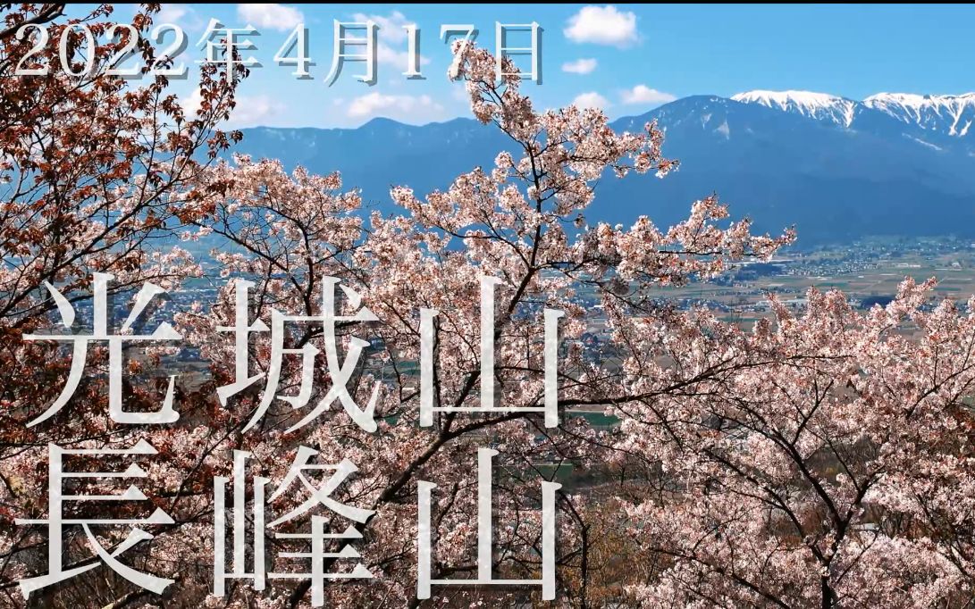 [图]【花見登山】桜咲く光城山･長峰山｜満開の桜が彩る登山道を経て安曇野を抱く北アルプス大展望の頂へ