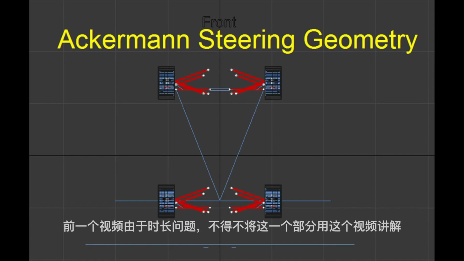 阿克曼转向几何讲解(自制中文字幕)哔哩哔哩bilibili