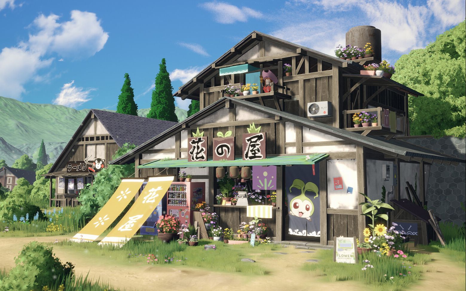 maya零基础建模卡通风格花屋场景建模思路讲解