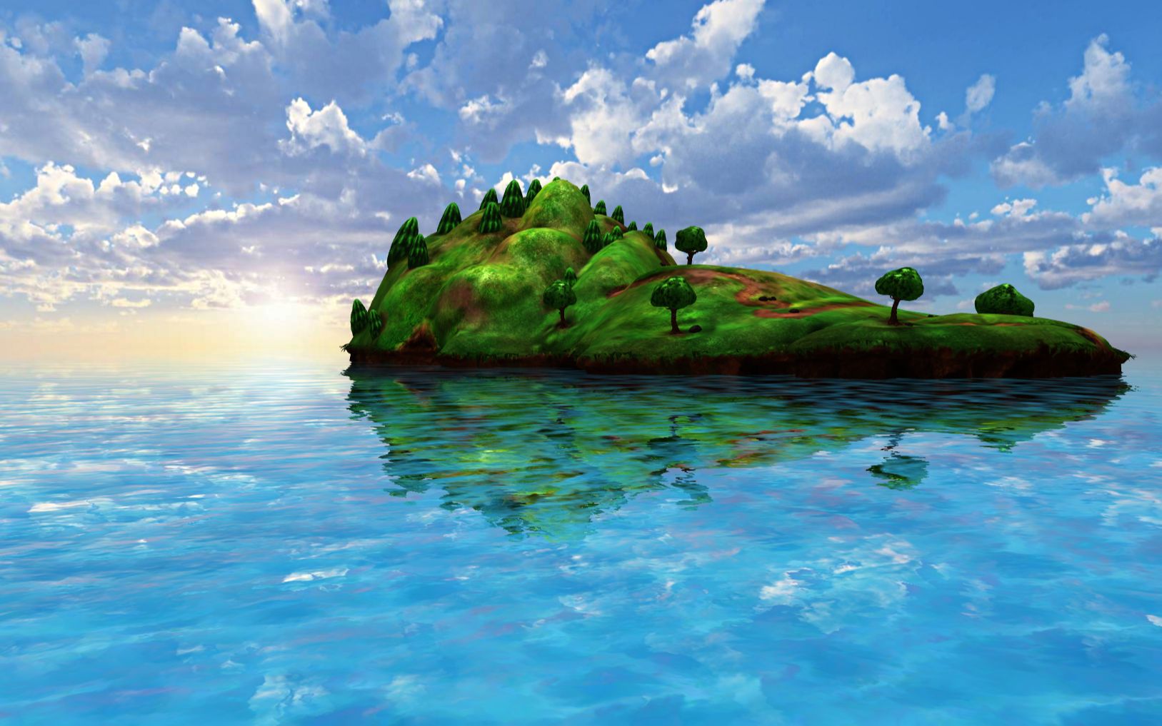 threejs实现简单海岛场景